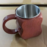 Stainless Steel Musical Instrument Coffee Mug Ornament Durable Guitar Style Water Cup Easy To Clean Comfortable Handle