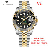 2025 PAGANI DESIGN New PD-1662 V5 Men Mechanical Watches Luxury Ceramic Bezel Automatic Watch 100M Waterproof GMT Watch for Men