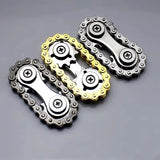 New EDC Sprockets Flywheel Gyro - Antistress Anxiety Metal Bike Chains Fingertip Spinner Fidget Toys For Adult