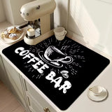 Minimally Styled Coffee Machine Mat and Anti Slip Mat Kitchen Mat Kitchen Water and Anti Slip Mat Mat Kitchen Dining Mats