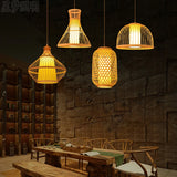 Bamboo Artwork Chandelier Lantern Tea Room Restaurant Restaurant Hot Pot Restaurant Japanese Style Retro Zen