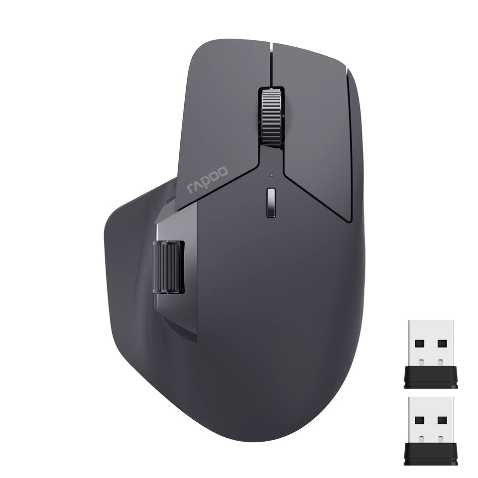 Rapoo MT760/MT760Mini Multi-mode Rechargeable Wireless Bluetooth Mouse Ergonomic 4000 DPI Support Up to 4 Devices Office Mice
