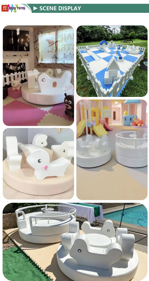 Baby Riding Toys Carousel Children's Gift Indoor Outdoor Soft Play Wholesale Playground Party Birthday Rental Amusement Kids