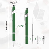 10 pcs Bulk Custom Pens Personalized with Name Engraved Text/Logo Stylus Tip Black Ink Options for Events & Promotions 10/1 pcs