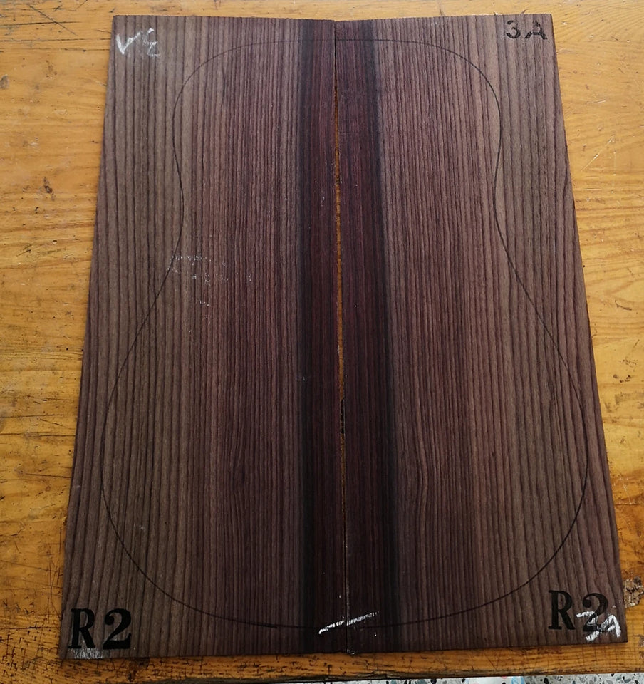 AAA Grade India Rose guitar back/side board All-Solid acoustic Guitar making material accessories Solid Woods Number selection