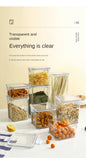 Sealed Jars For Kitchen Storage Box Grain Coffee Bean Sealed Tanks Large Capacity Moisture proof Transparent Seasoning Jar Set