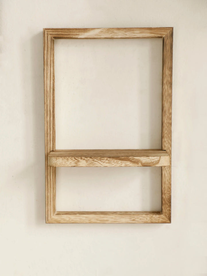 Wooden Display Shelf Floating Shelves Rustic Wood Shelves Wall Storage for Bedroom Kitchen Over Toilet Small Wall Mounted Gifts
