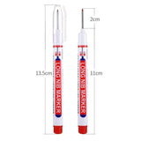 4-80Pcs 2cm Waterproof Long Head Markers Deep Hole Marker Pen for Metal Carpenter Red/Black/Blue/Green Ink Woodworking Tools