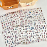 Sylvanian Families Stickers with Beautiful  Photo Cut Film PET Stickers House Scene Handmade Account Cute Guka Stickers
