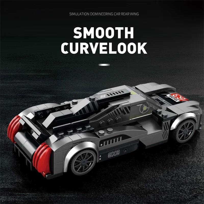 280PCS Sports Car Building Blocks City Racing Assemble Toys  Supercar Model Bricks Desktop Ornaments Children's Holiday Gifts