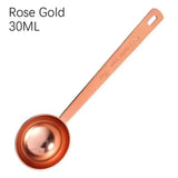 High-quality Stainless Steel Measuring Spoon Blending Thicken Coffee Scoop 5/10/15/20/30ML Powder Spoon Coffee