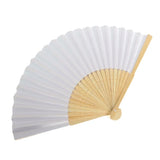 1-50PCS Paper Bamboo Folding Hand Fan Wedding Personalized Fans Party Decor Art Craft DIY Folding Fan for Wedding Party Decor