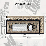 XXL Black Persian mouse pad long table mat floor mat carpet Game Work home desktop accessories Game player office quickly shipp