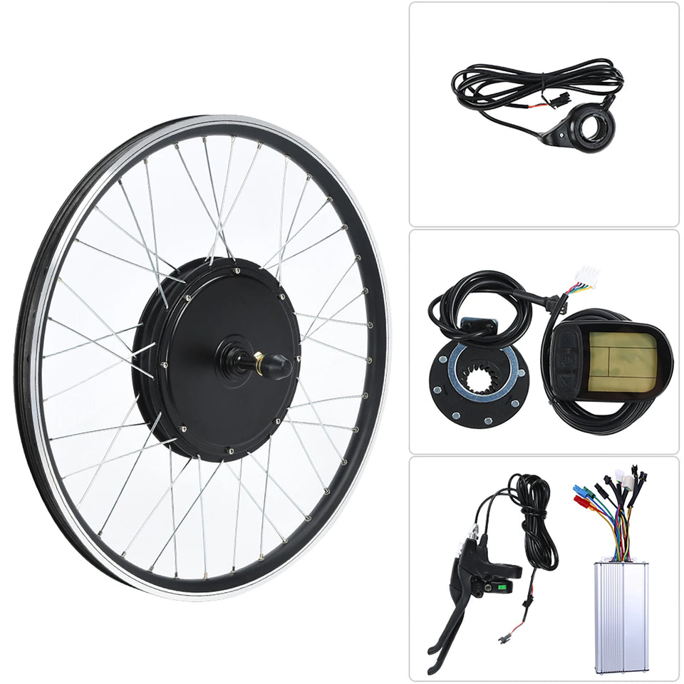 Mountain Bike E bike Conversion Kit with 48V 1500W Motor 26 Inch Wheel Kt lCD5 Meter