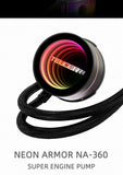 TEUCER NA-240 ARGB CPU Liquid Cooler LGA 2011 1700 1200 AM4 AM5 240mm Water Cooling Radiator Equipped with JM-1 Wireless Fan
