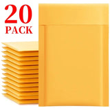 10-50Pack Kraft Bubble Mailers Self-Sealing Paper Envelopes Waterproof Cushioned Padded Foam Shipping Bags for Packaging