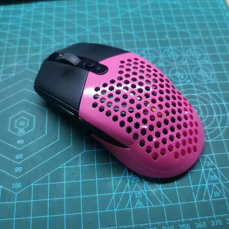 For compatible G304 G305 Magic Modified Hollow Wireless Mouse 3D Printing Shell Battery Cover Resin Nylon Back Cover Weight Loss