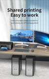 USB 3.0 Switch Selector KVM Switch 5Gbps 2 in 1 Out USB Switch USB 3.0 Two-Way Sharer for Printer Keyboard Mouse Sharing