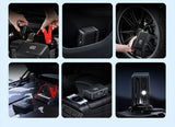 Baseus 4 In 1 Car Jump Starter with LED Lighting 600A Portable Car Battery Charger Power Bank Tire Inflator Pump Air Compressor