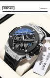CHENXI Top Brand Luxury Watches for Mens Creative Fashion Luminous Dial with Chronograph Clock Male Casual Wristwatches