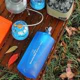 1000/2000ML Ultralight Foldable Water Bag Water Bottle Outdoor Sport Camping Running Hiking Bicycle TPU Soft Flask Water Bag New