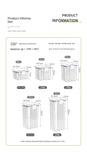 Sealed Jars For Kitchen Storage Box Grain Coffee Bean Sealed Tanks Large Capacity Moisture proof Transparent Seasoning Jar Set