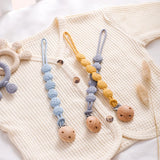 1PC Baby Silicone Teether Toys BPA Free Silicone Finger Ring Pacifier Chain Soothing Teething Toys For Newborn Teething Gifts