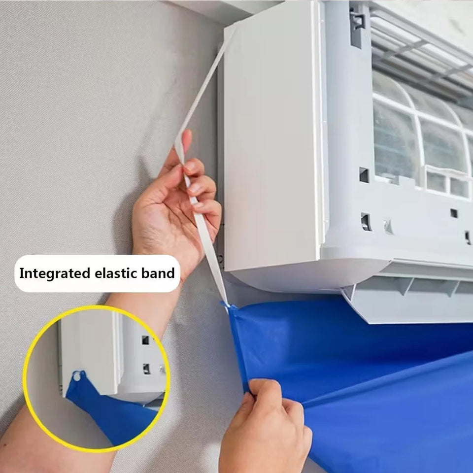 Split AC Cleaning Kit Universal for All AC Models Spill Proof Cleaning Bag with Water Pipe for Home Office and Commercial Use