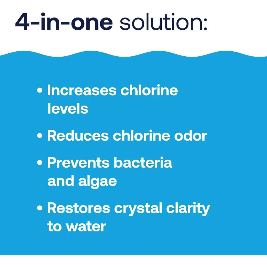 52037R Pool Care Shock Advanced Swimming Pool Chemical Cal Hypo Formula Prevents Bacteria Algae Restores Crystal 1lb (12 Pack)