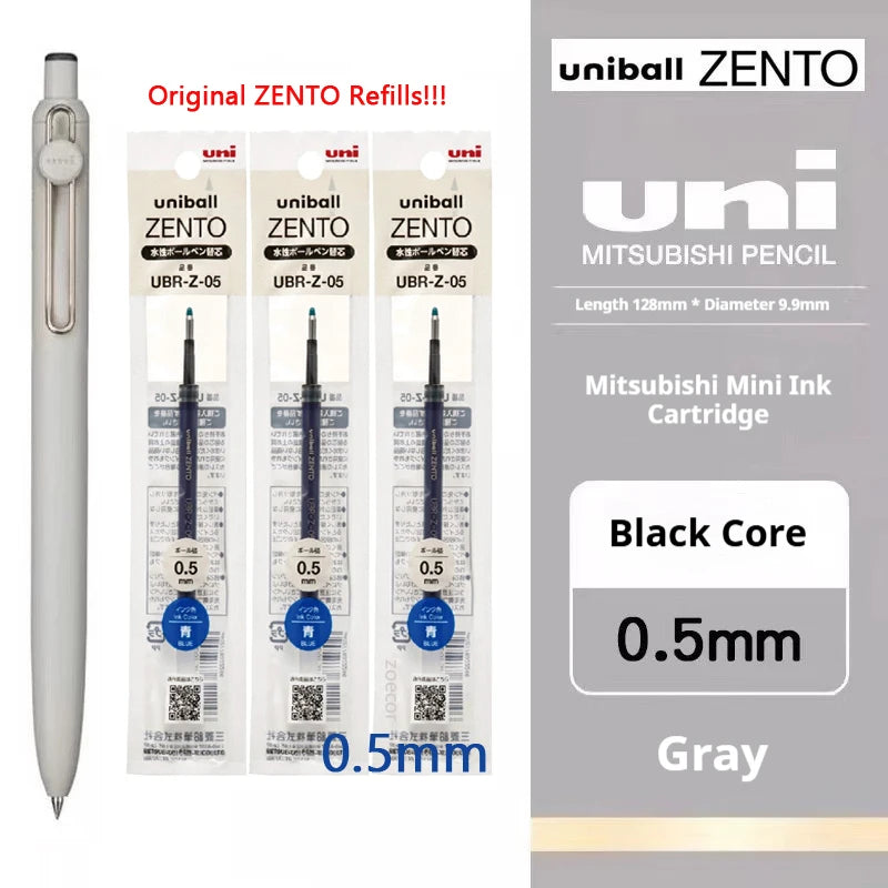 Uni-ball ZENTO Click Gel Pen,0.38/0.5/0.7mm Various Colors Water-based pen With Ergonomic Grip Smooth Writing for School&Office