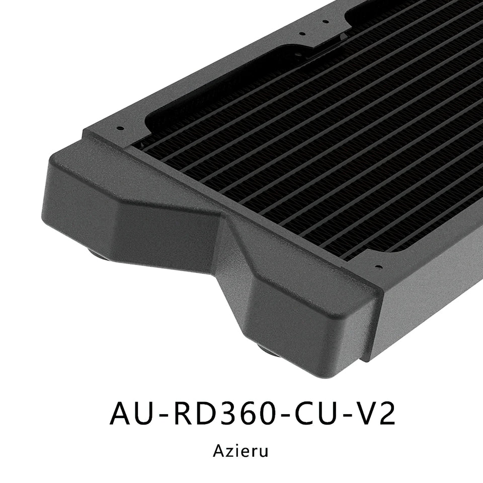 Bykski Azieru AU-RD360-CU-V2 360mm 3x120mm Copper Radiator Water Cooling