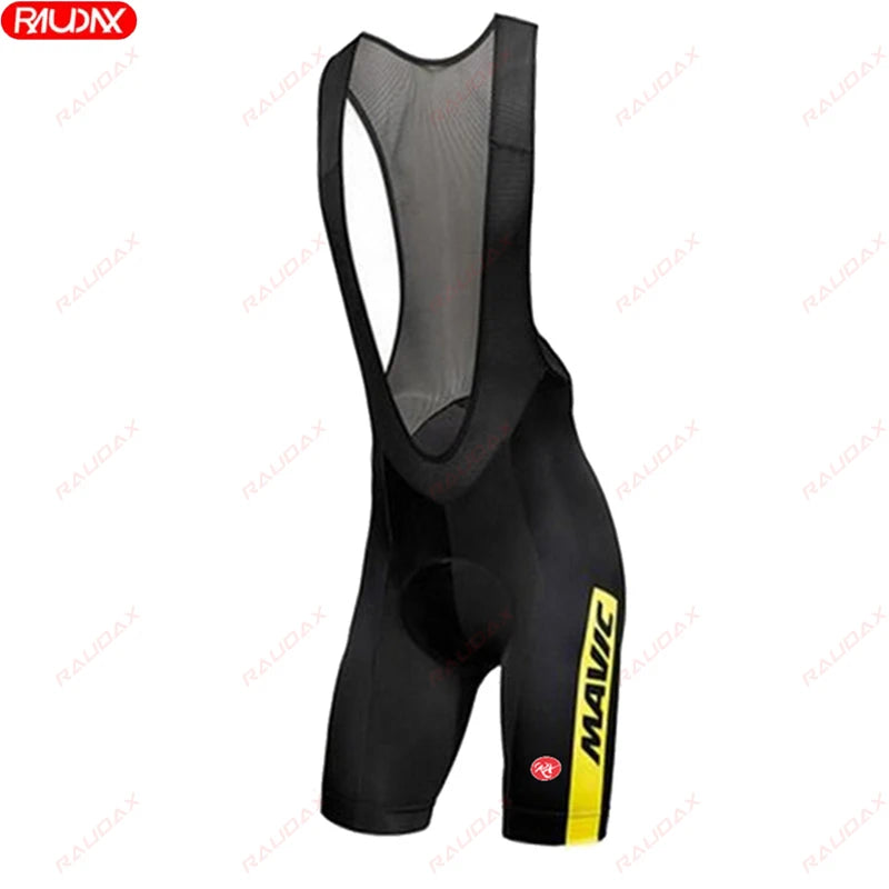 RX MAVIC 2024 New Summer Men's Cycling Set Road Bicycle Breathable Short Sleeve Bib Shorts Bicycle Moisture Wicking Sweatshirt