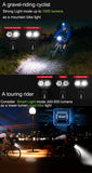 Bicycle Light 1000Lumen 4000mAh Bike Headlight Power Bank Flashlight Handlebar USB Charging MTB Road Cycling Highlight
