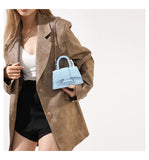 Women Mini Handbag Korean Style Chic Solid Texture Chain Crossbody Bag Ladies Summer High-Grade New Lipstick Commuter Bags