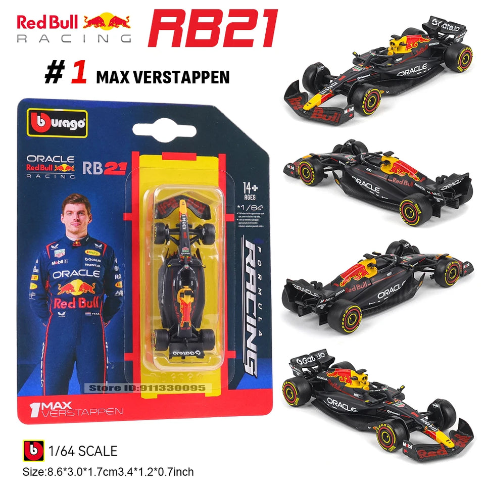 Bburago 1:64 McLaren F1 2025 MCL39 #4 Lando Norris #81 Oscar Piastri car model series children's Christmas boy gift toys