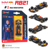 Bburago 1:64 McLaren F1 2025 MCL39 #4 Lando Norris #81 Oscar Piastri car model series children's Christmas boy gift toys