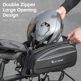 WEST BIKING Cycling Trunk Bag Large Capacity Bicycle Pannier Multifunctional Reflective Bike Bag Travel Bag MTB Bike Accessories