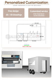 Popular Mobile Food Trailer Street Breakfast Snack Ice Cream Shop Fried Skewers Barbecue Food Kiosk Food Trailers for Sale