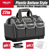 DELIXI Tool Bag Oxford Tools Organizer Professional Waterproof Bag Multifunctional Complete Toolkit Carpenter Tool Accessories