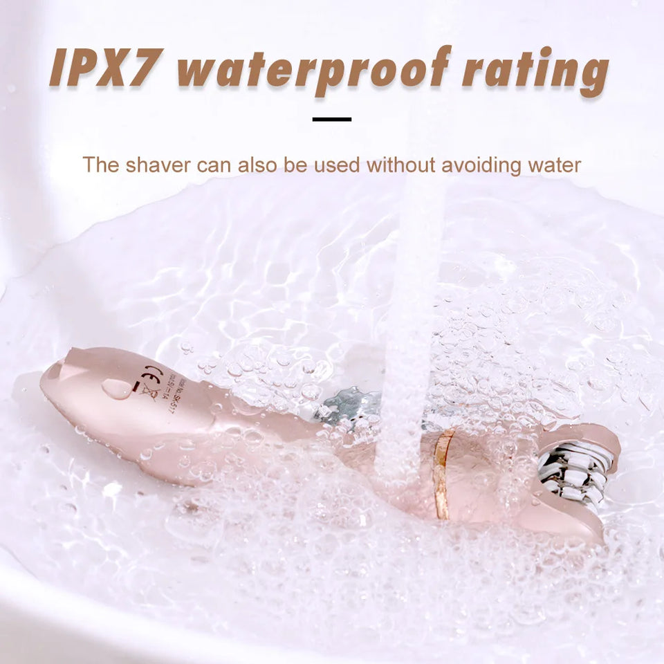 Surker Electric Bikini Trimer Shaver Women: 2 in 1 IPX7 Waterproof Wet & Dry Use Body Hair Trimmer and Facial Hair Remover