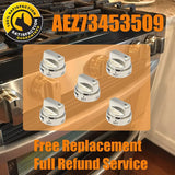 10x AEZ73453509 Gas Cooktop Control Knob AEZ73453508 AEZ72909008 AP5669773 PS7321756 Compatible with L/G Oven Stovetop