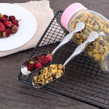 Stainless Steel Long Handle Teaspoon Measuring Shovel Spoon Vintage Loose Leaf Tea Scoop Coffee Bean Scooper Kitchen Sugar