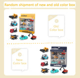 6pcs/set Alloy Engineering Truck Toy Car Classic Construction Model Vehicle Loader Tractor Excavator Toys for Boys Gifts