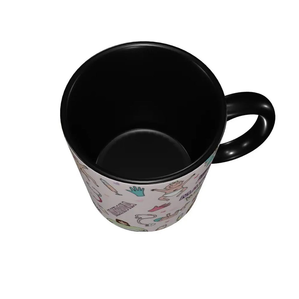 Pink Doctor Nurse Coffee Mugs DIY Customized Enfermera En Apuros Ceramic Milk Tea Mug Cup