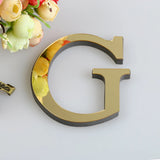 10CM 26 English Letters Wall Sticker 3D Mirror Acrylic Gold Wall Sticker Decals Self-Adhesive Home Party Decor Wall Art Mural
