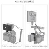 PD30W NP-F Battery Charger Battery Adapter Plate Cold Shoe Adapter 1/4in for NP-F550 F750 F970 for BMPCC 4K 6K DSLR ILDC
