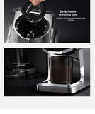Touchscreen Electric Coffee Grinder - Automatic Commercial & Home Use, Stainless Steel Burr Mill with Dose Control, LCD Display
