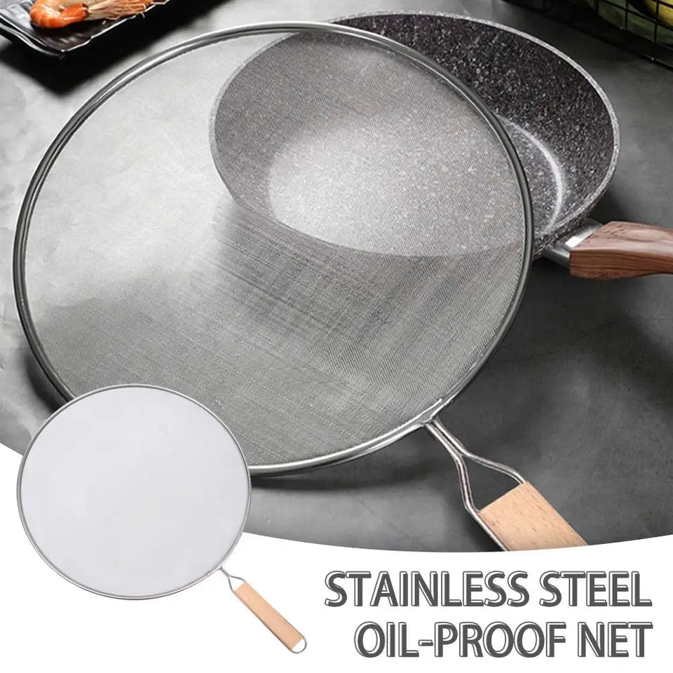 Pot Frying Oil Cooking Cover Kitchen Tools Grease Splatter Screen Guards Mesh Anti Splatter Guard Oil Net Splash Cover Pan