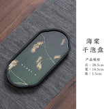 Tea Tray Dry Small Absorbent Tea Table Household 2024 New Pot Bearing Guochao Tea Ceremony Serving Tray