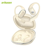 Open Ear Headphones Bluetooth 5.4 Wireless Earphones TWS 60 Hours Playtime Dual Mic Clear Call Sports Air Conduction Headphones